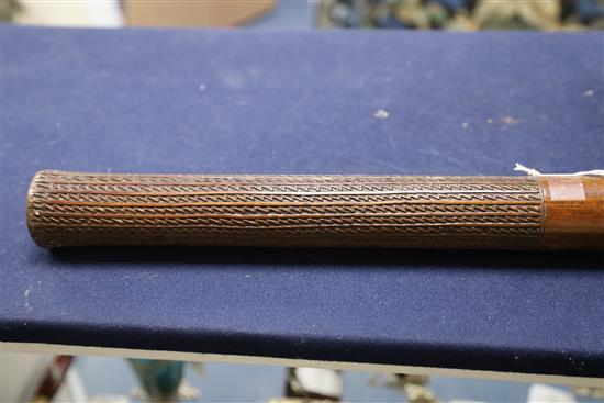 A Tongan hardwood war club, 44.75in.